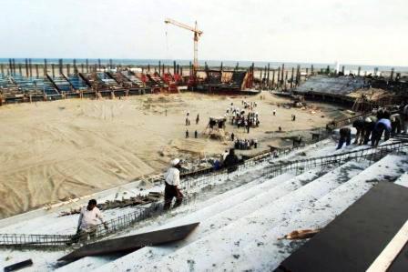 ملعب الوحدة أحد مشاريع التحضير لخليجي (20) في أبين